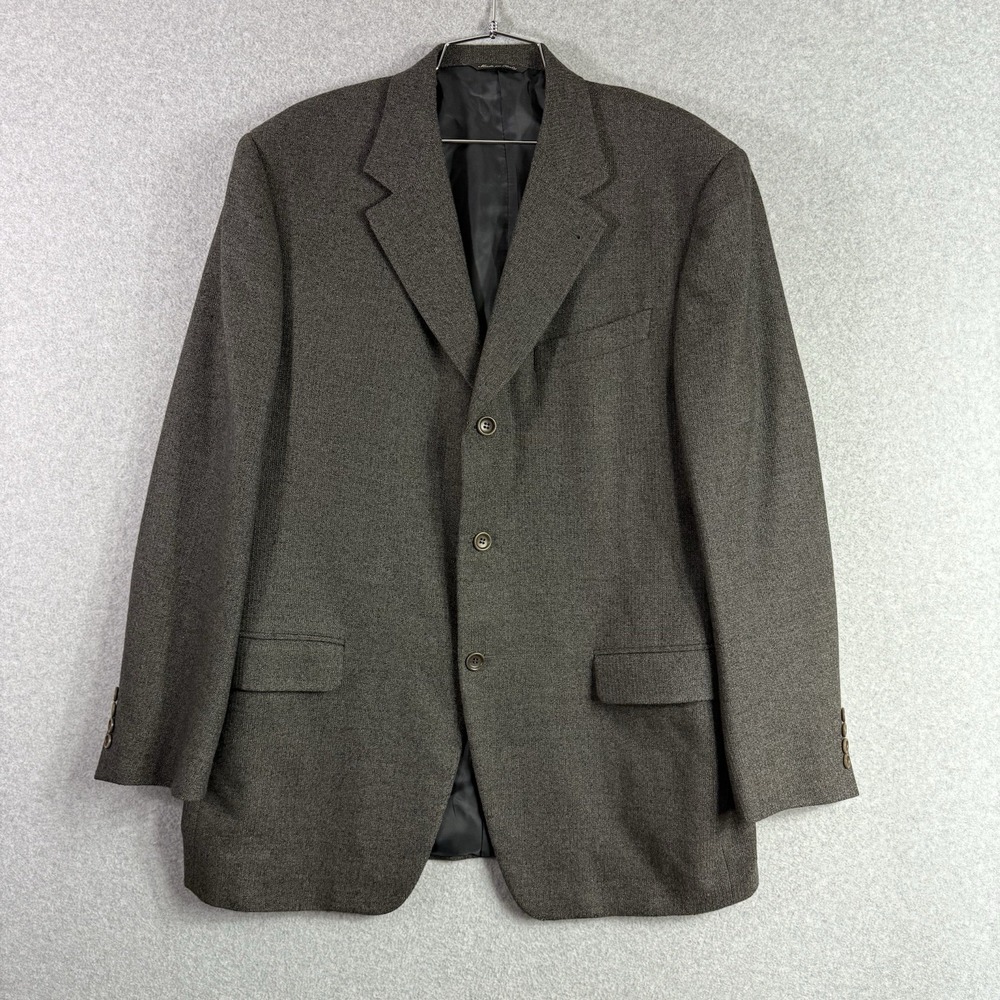Canali for Bloomingdale's Mens Gray wool 3 Button Blazer Size 54 R